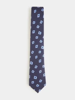 Alvaro Moreno Corbatas|Corbatas|CORBATA PRINTED Azul Marino