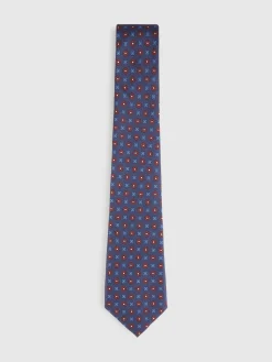 Alvaro Moreno Corbatas|Corbatas|CORBATA PRINTED Azul Marino