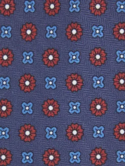Alvaro Moreno Corbatas|Corbatas|CORBATA PRINTED Azul Marino