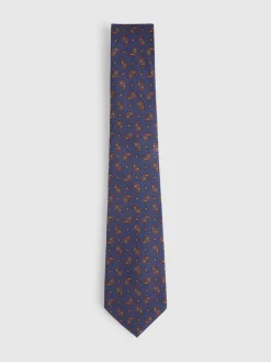 Alvaro Moreno Corbatas|Corbatas|CORBATA PRINTED Azul Marino