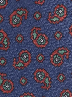Alvaro Moreno Corbatas|Corbatas|CORBATA PRINTED Azul Marino