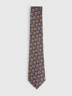 Alvaro Moreno Corbatas|Corbatas|CORBATA PRINTED Azul Marino