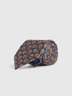Alvaro Moreno Corbatas|Corbatas|CORBATA PRINTED Azul Marino
