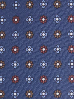 Alvaro Moreno Corbatas|Corbatas|CORBATA PRINTED Azul Marino