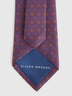 Alvaro Moreno Corbatas|Corbatas|CORBATA PRINTED Burdeos