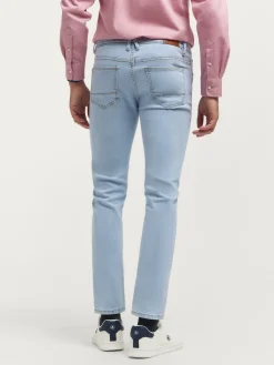 Alvaro Moreno Vaqueros|DENIM SLIM BASICO Celeste