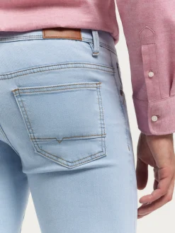 Alvaro Moreno Vaqueros|DENIM SLIM BASICO Celeste