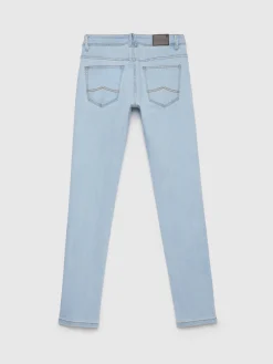 Alvaro Moreno Vaqueros|DENIM SLIM BASICO Celeste