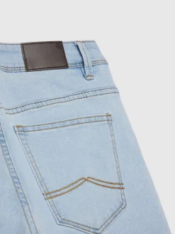 Alvaro Moreno Vaqueros|DENIM SLIM BASICO Celeste
