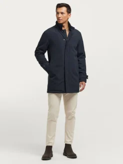 Alvaro Moreno Cazadoras Y Parkas|GABARDINA GELMAN Azul Marino