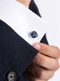 Alvaro Moreno Tirantes Y Gemelos|Tirantes Y Gemelos|GEMELOS NUDO ESMALTE Azul