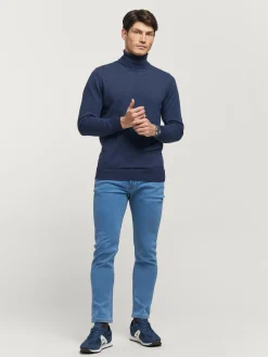 Alvaro Moreno Jerséis|JERSEY ROLL COLLAR Azul