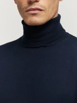 Alvaro Moreno Jerséis|JERSEY ROLL COLLAR Azul Marino