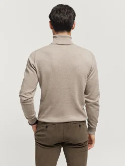 Alvaro Moreno Jerséis|JERSEY ROLL COLLAR Beige