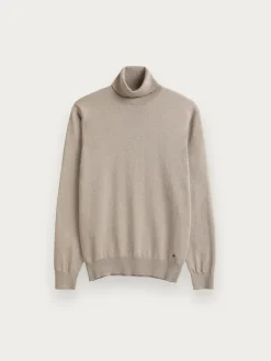 Alvaro Moreno Jerséis|JERSEY ROLL COLLAR Beige