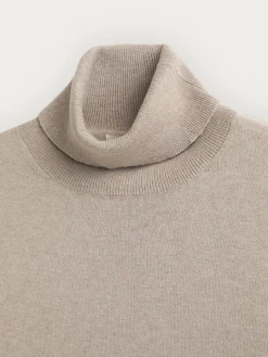 Alvaro Moreno Jerséis|JERSEY ROLL COLLAR Beige