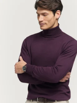 Alvaro Moreno Jerséis|JERSEY ROLL COLLAR BURDEOS VIN