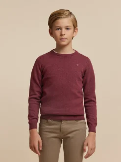 Alvaro Moreno Jerséis|JERSEY ROUND NECK KIDS Burdeos