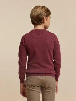 Alvaro Moreno Jerséis|JERSEY ROUND NECK KIDS Burdeos