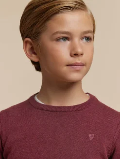 Alvaro Moreno Jerséis|JERSEY ROUND NECK KIDS Burdeos