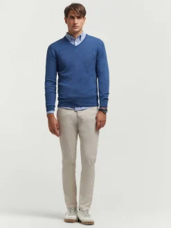 Alvaro Moreno Jerséis|JERSEY V-NECK TRENDY Azul