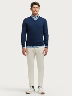 Alvaro Moreno Jerséis|JERSEY V-NECK TRENDY Azul Marino