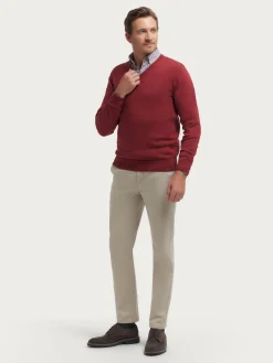 Alvaro Moreno Jerséis|JERSEY V-NECK TRENDY Burdeos