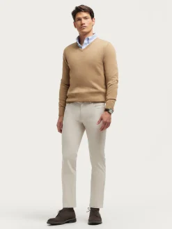 Alvaro Moreno Jerséis|JERSEY V-NECK TRENDY Camel