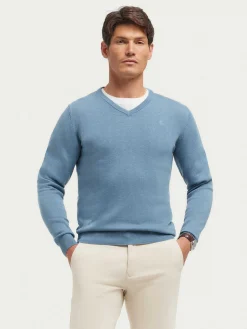 Alvaro Moreno Jerséis|JERSEY V-NECK TRENDY Celeste