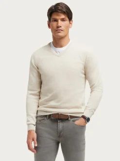 Alvaro Moreno Jerséis|JERSEY V-NECK TRENDY Crudo