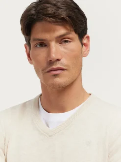 Alvaro Moreno Jerséis|JERSEY V-NECK TRENDY Crudo