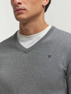 Alvaro Moreno Jerséis|JERSEY V-NECK TRENDY Gris