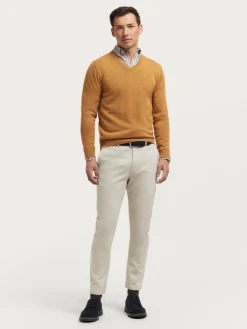 Alvaro Moreno Jerséis|JERSEY V-NECK TRENDY Mostaza