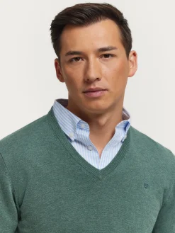 Alvaro Moreno Jerséis|JERSEY V-NECK TRENDY Verde