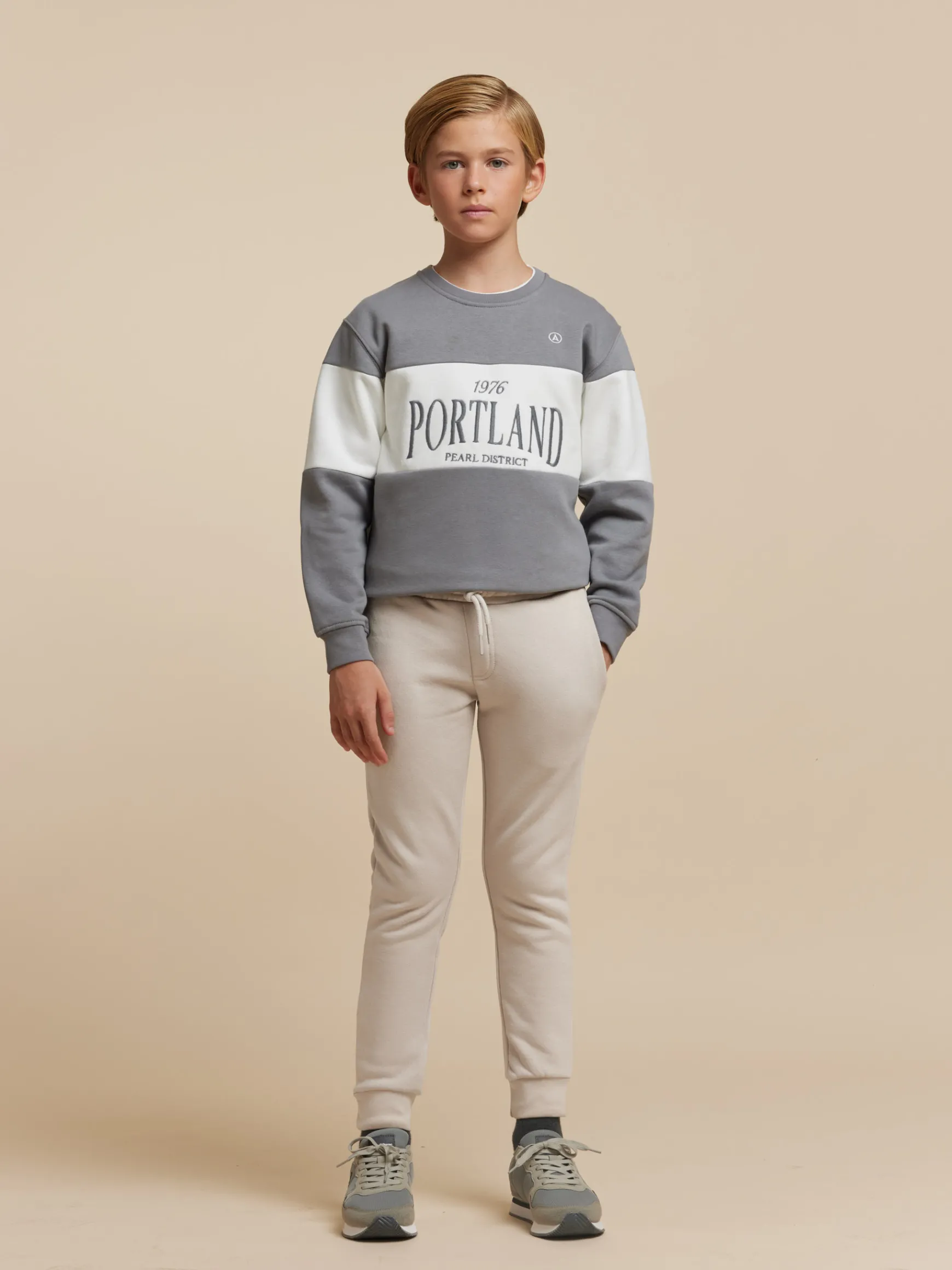 Alvaro Moreno Pantalones|JOGGER BASIC KIDS Beige