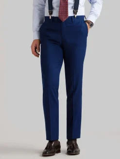 Alvaro Moreno Trajes|Trajes|PANTALON BIRDEYE Azul