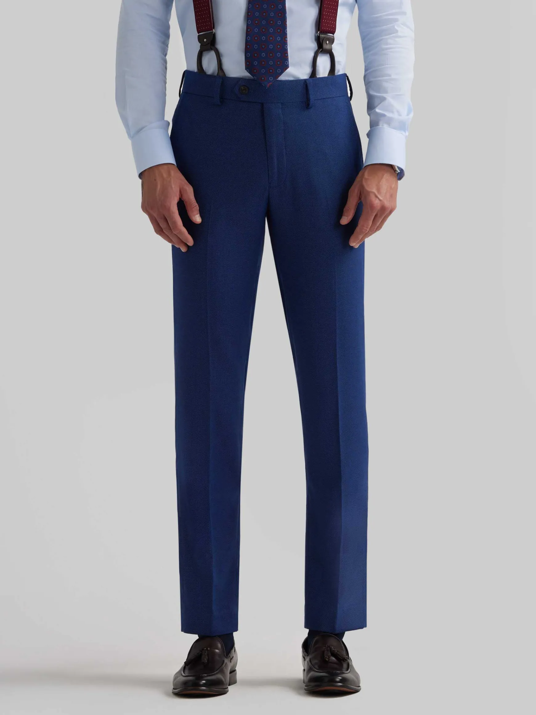 Alvaro Moreno Trajes|Trajes|PANTALON BIRDEYE Azul