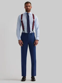 Alvaro Moreno Trajes|Trajes|PANTALON BIRDEYE Azul