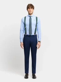 Alvaro Moreno Trajes|Trajes|PANTALON BIRDEYE Azul Marino