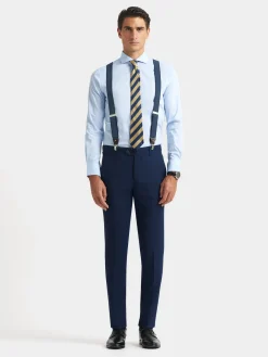 Alvaro Moreno Trajes|Trajes|PANTALON BIRDEYE Azul Marino