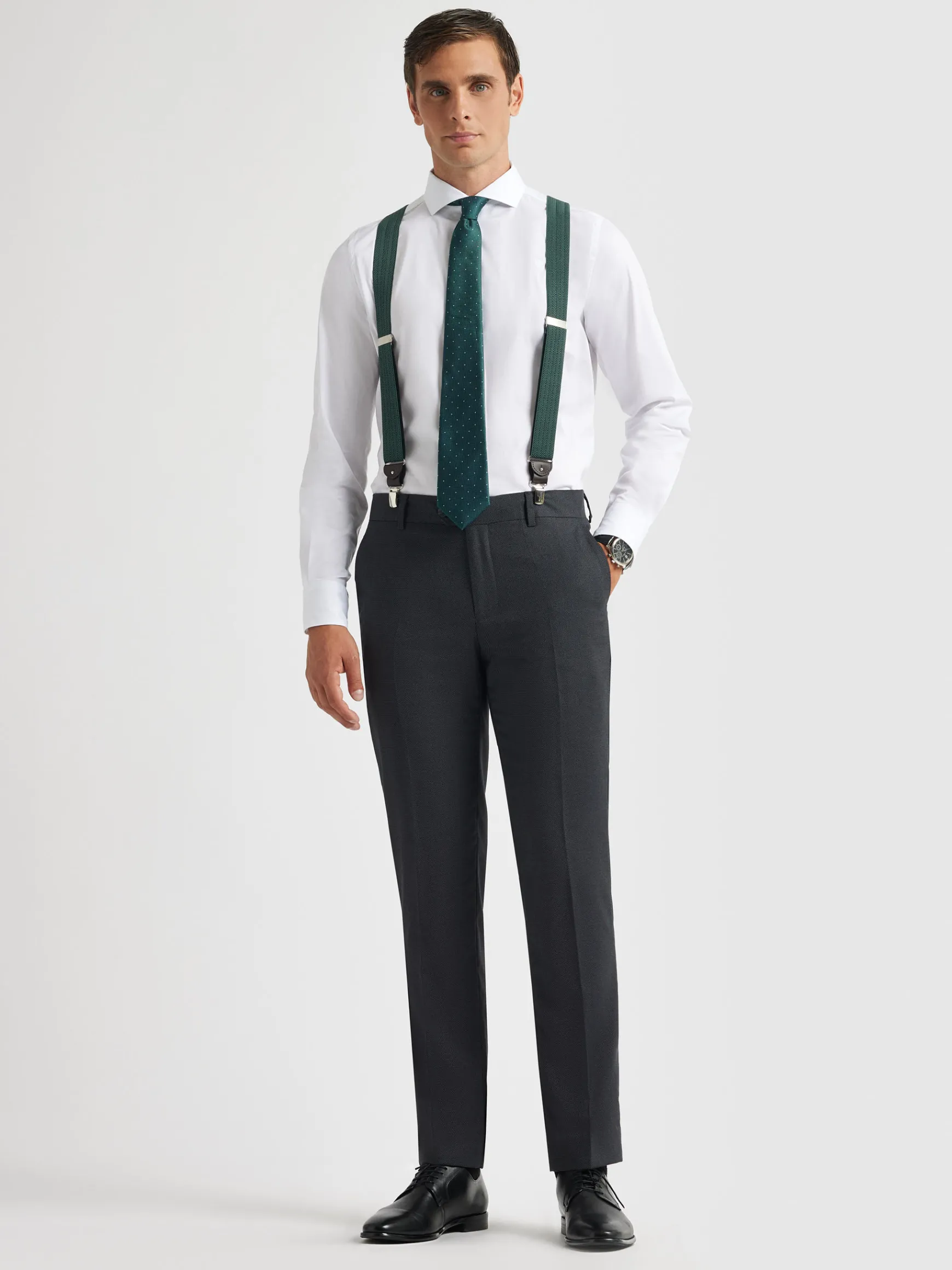 Alvaro Moreno Trajes|Trajes|PANTALON BIRDEYE Gris