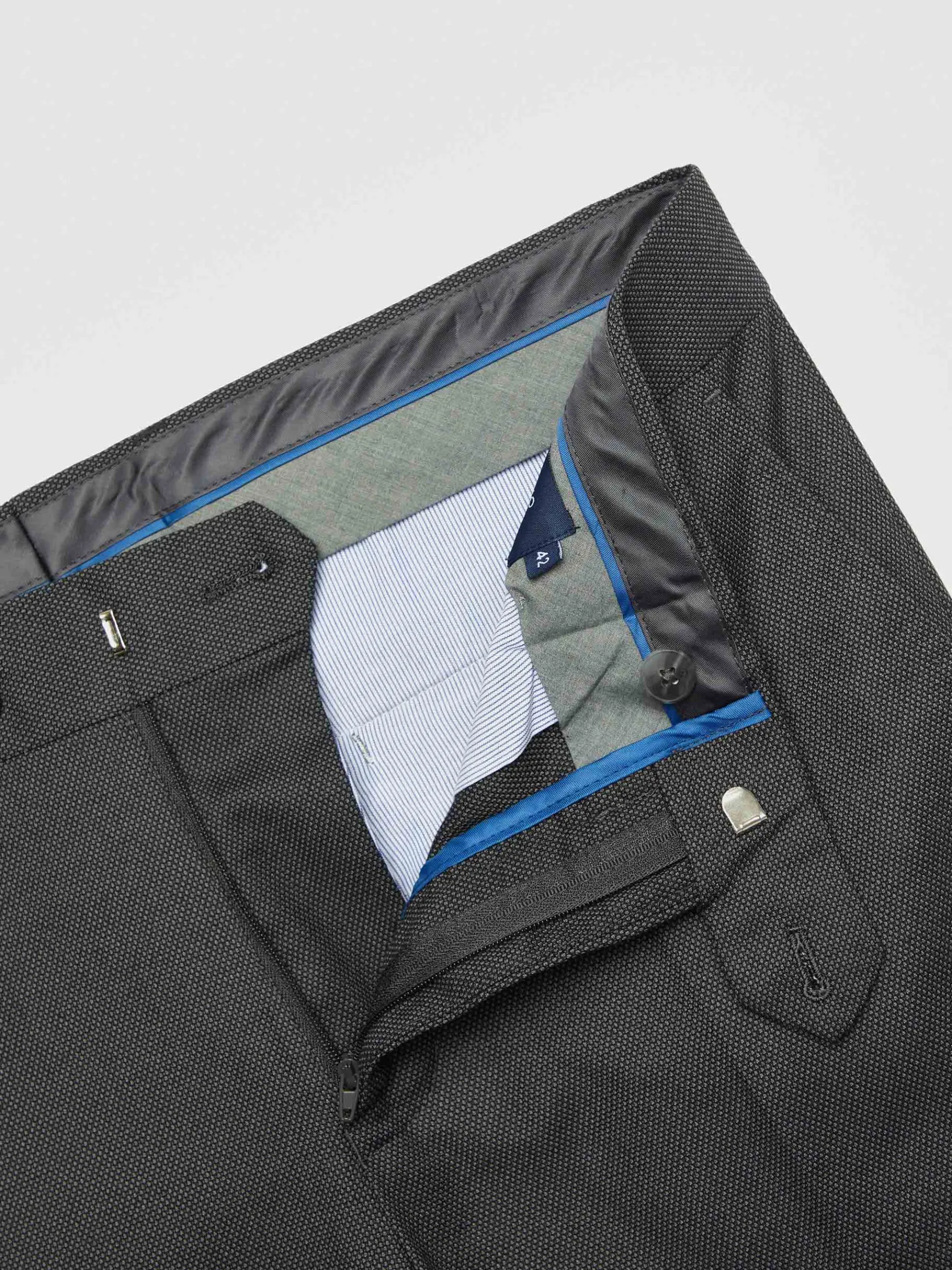 Alvaro Moreno Trajes|Trajes|PANTALON BIRDEYE Gris