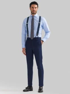 Alvaro Moreno Trajes|Trajes|PANTALON CAPO DIPLO Azul Marino