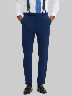 Alvaro Moreno Trajes|Trajes|PANTALON CAPO MICRO Azul