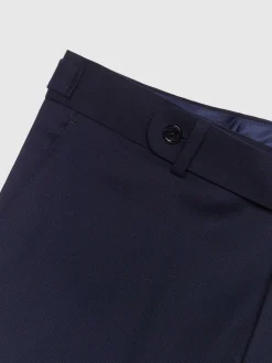 Alvaro Moreno Trajes|Trajes|PANTALON CAPO MICRO Azul Marino