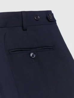 Alvaro Moreno Trajes|Trajes|PANTALON CAPO MICRO Azul Marino