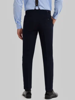 Alvaro Moreno Trajes|Trajes|PANTALON CAPO PLAIN Azul Marino