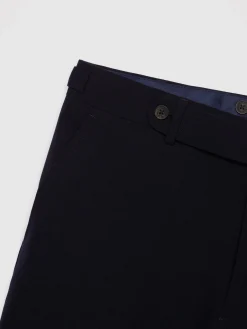 Alvaro Moreno Trajes|Trajes|PANTALON CAPO PLAIN Azul Marino