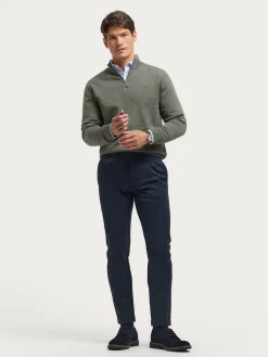 Alvaro Moreno Chino|PANTALON CARROT Azul Marino