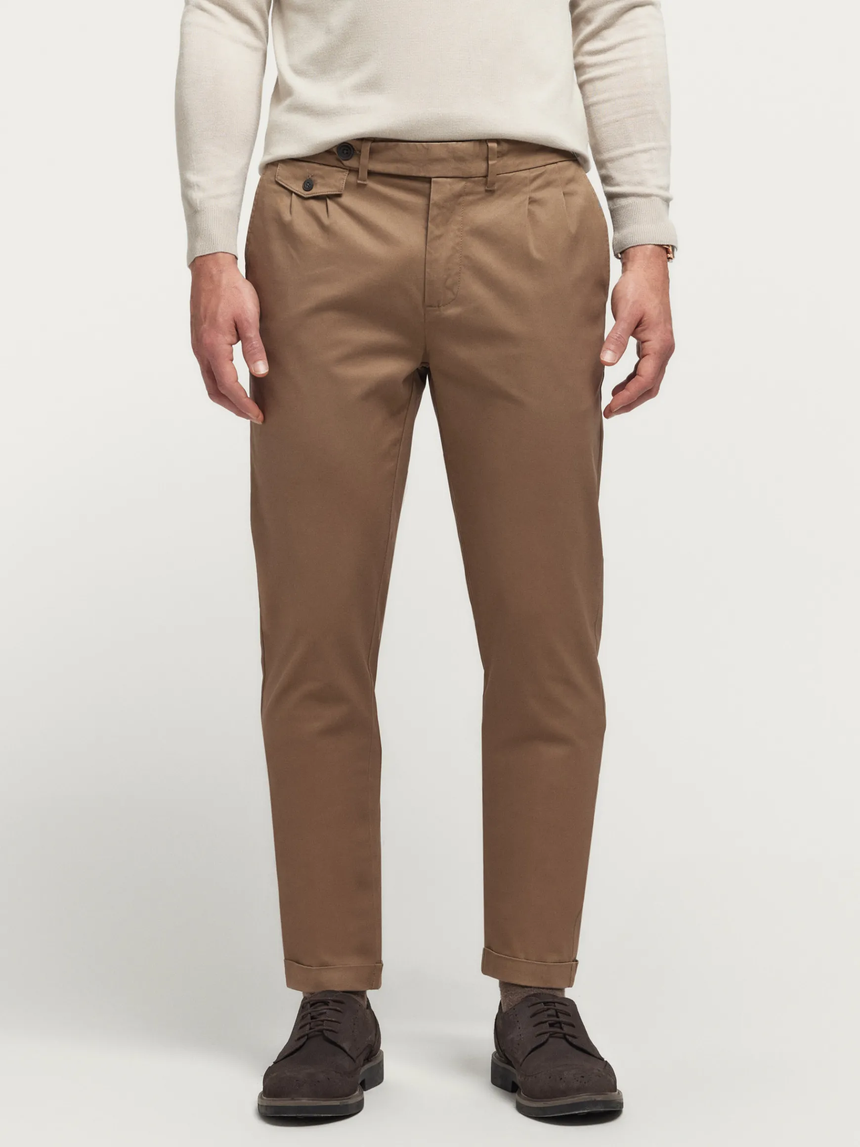 Alvaro Moreno Chino|PANTALON CARROT Camel